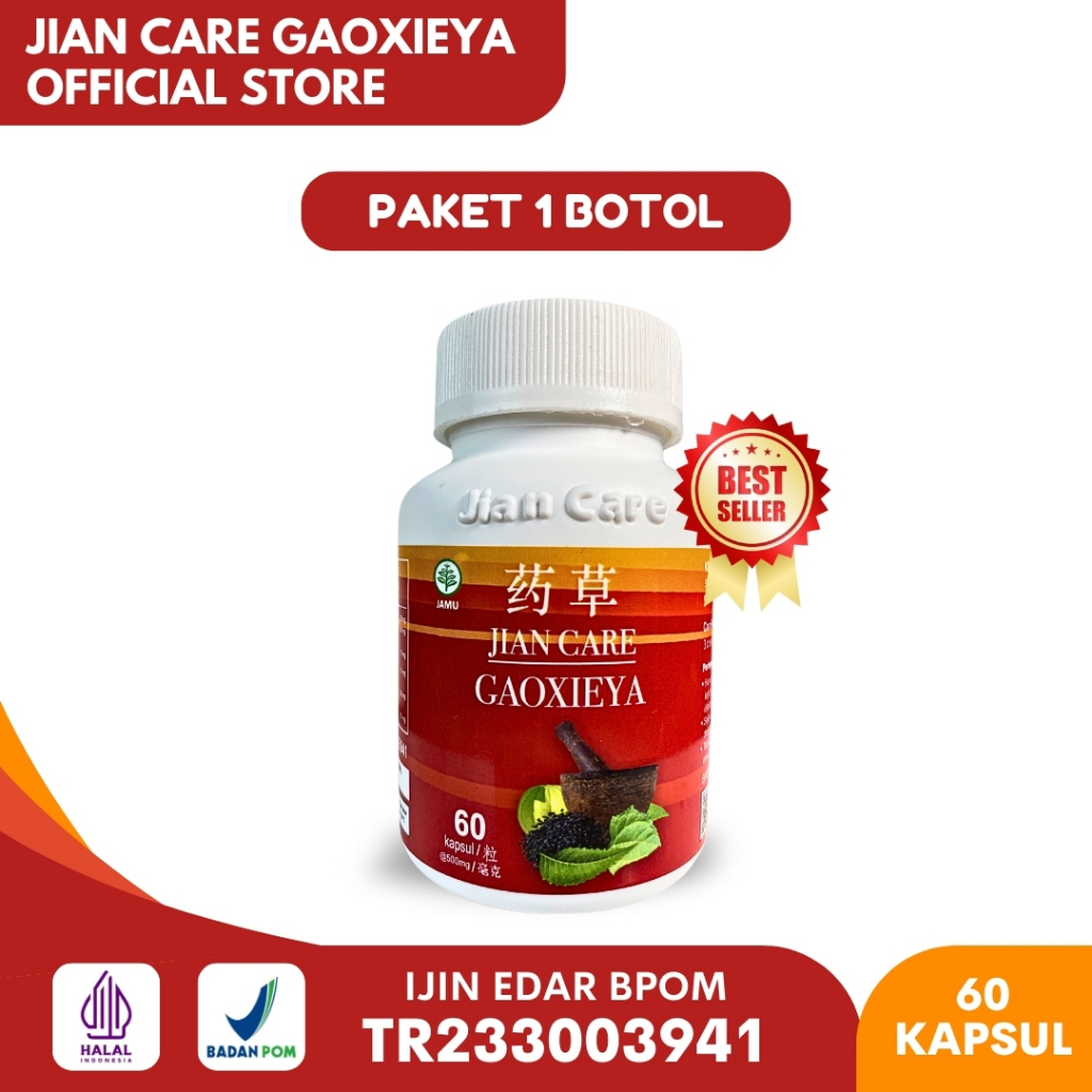 Gaoxieya JIANCARE - Obat Herbal atasi Diabetes & Kencing Manis Terdaftar BPOM 100% Original | BELI 1