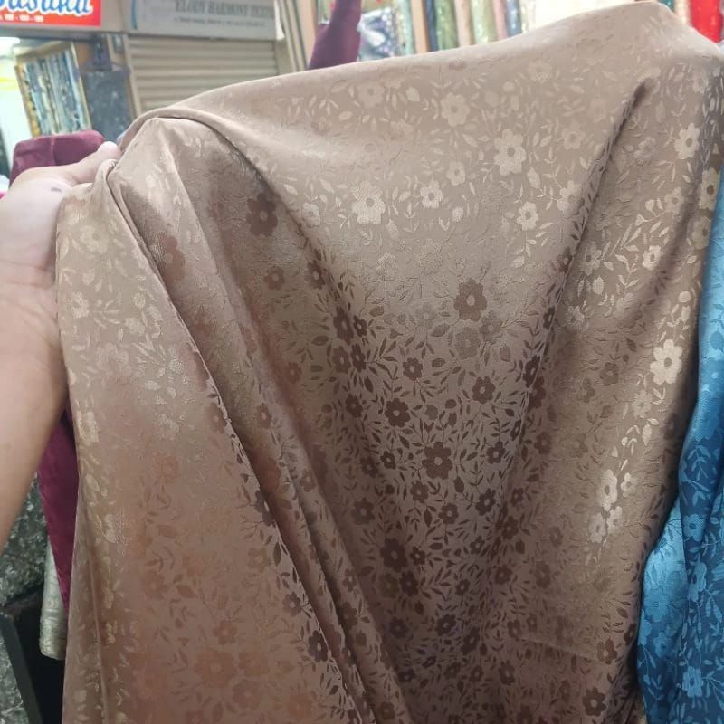 Bahan kain armani jaguar silk motif premium