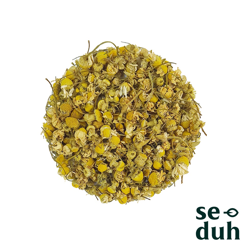 

HEBOH Teh Bunga Chamomile by SEDUH Wangi tidak Pahit Chamomile flower Tea Tisane 1 Gram 5 Gram
