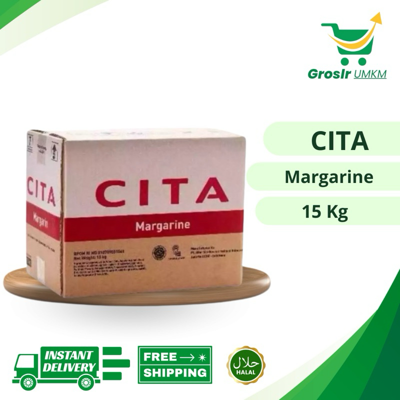 

Grosir UMKM - CITA MARGARINE (1x15 KG) / MARGARINE SERBAGUNA / PASTRY / CAKE / BAKERY / MENTEGA / BUTTER