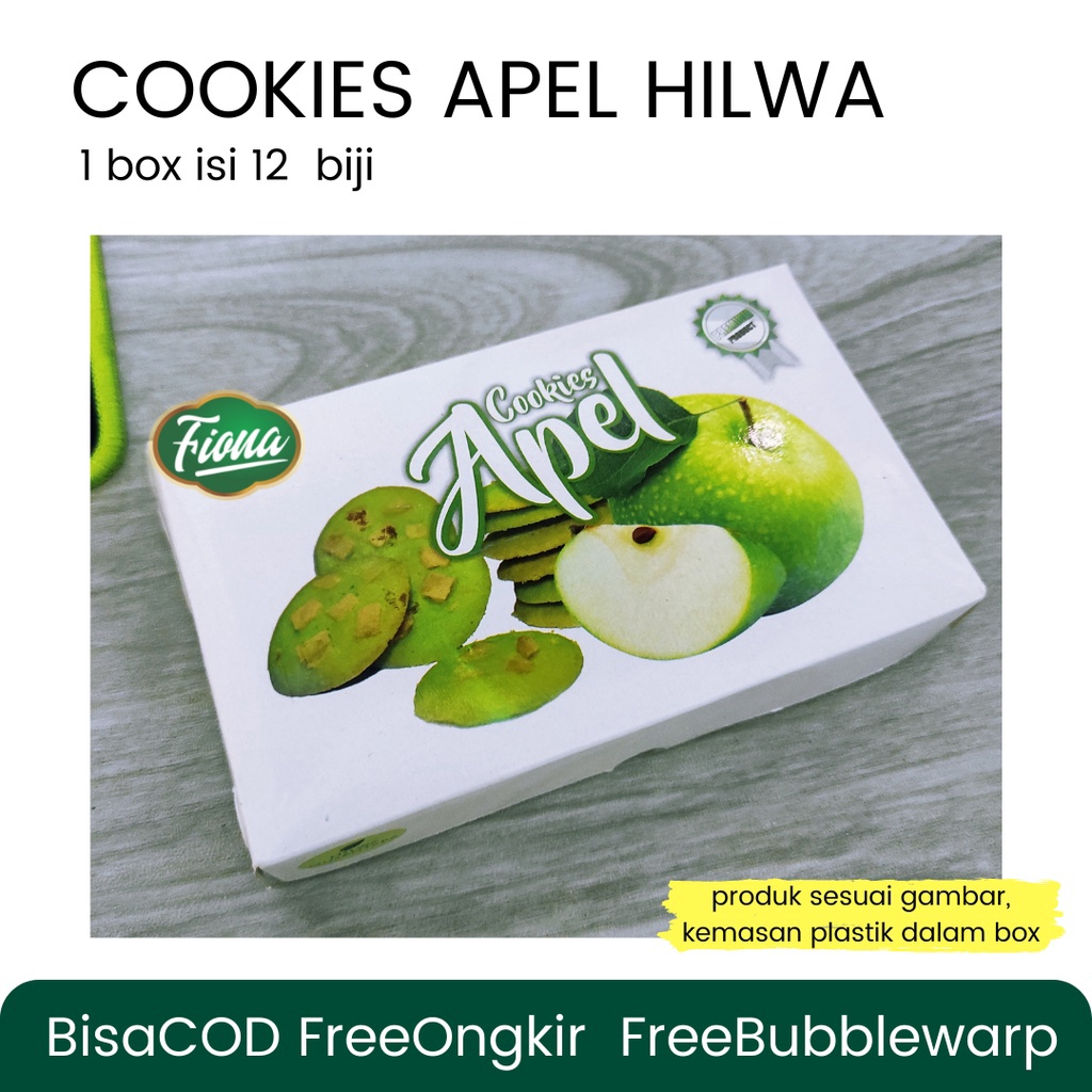 

CUCI GUDANG Fiona Cookies Buah Apel Almond Oleholeh Khas Malang