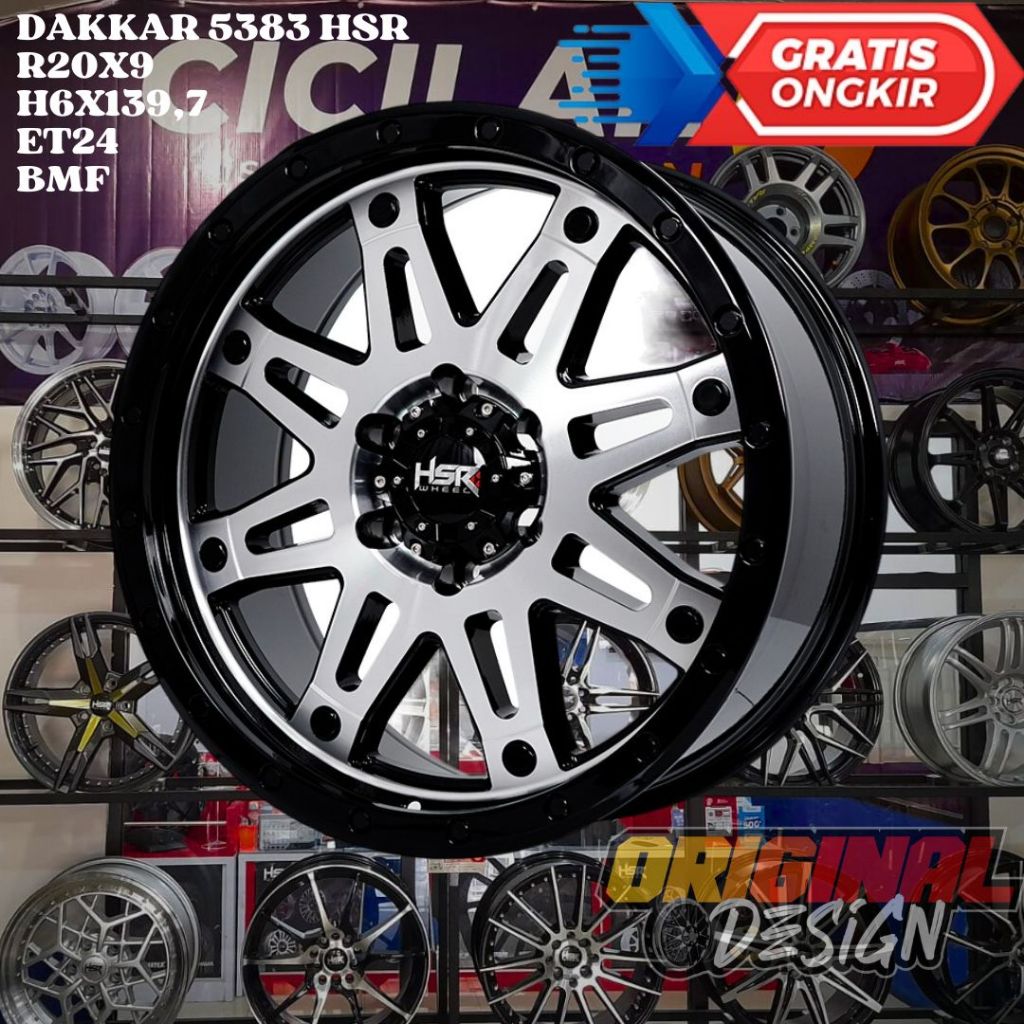 Velg Mobil Ring 20 HSR DAKKAR R20 UNTUK PAJERO , FORTUNER , DMUX , TRAILBLAZER