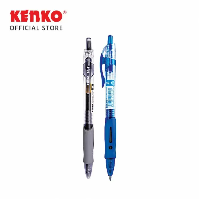 

Kenko Gel Pen K-1 0.5mm Retractable Original (1 PCS) / Ballpoint Bolpen Pulpen Gel Kenko K1 0.5mm Per Pcs