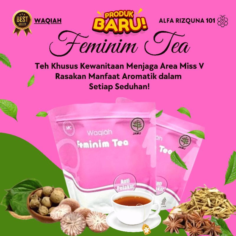 

Teh Daun Sirih | Feminim Tea Waqiah | Teh Herbal Alami | Menjaga Kesehatan Area Miss V | Teh Kewanitaan | Merapatkan Miss v