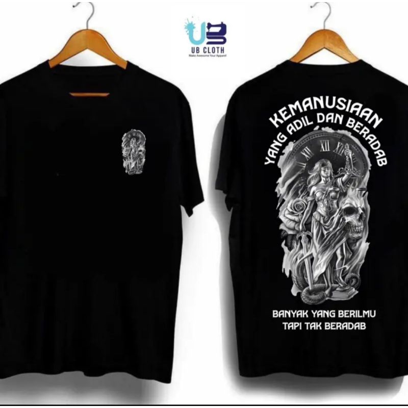 KAOS DISTRO//KAOS KEMANUSIAAN YANG ADIL//KAOS ADEM