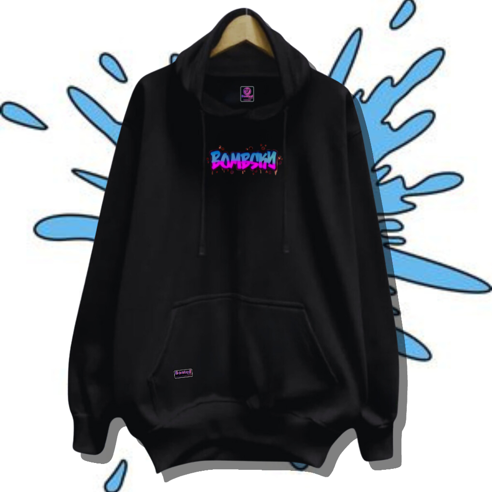 Hudie Pria Oversize Hitam Hoodie Cowok Cewek Distro Original Brand Kota Bandung Sweater Hodie Terbar