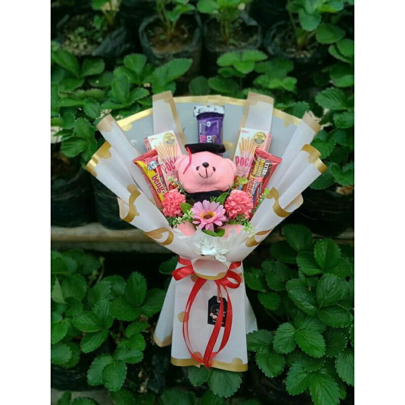 Buket Boneka+Jajanan