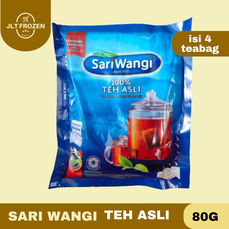 

Teh Celup Sariwangi / 100% Teh Asli / Teh Celup / Teh hitam Pilihan isi 80g / 4bag Jumbo