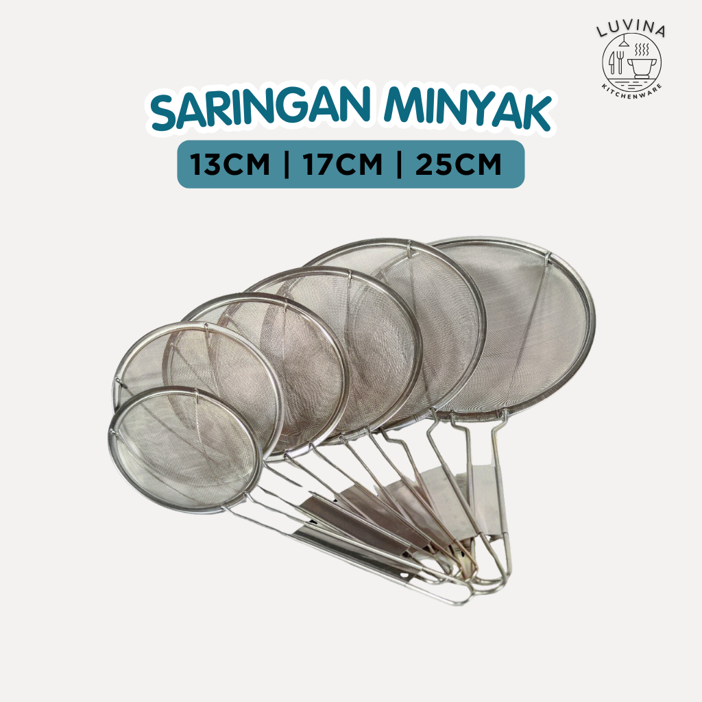 Saringan - Saringan Mie Kuah Stainless Steel Panjang Minyak Halus Penggorengan