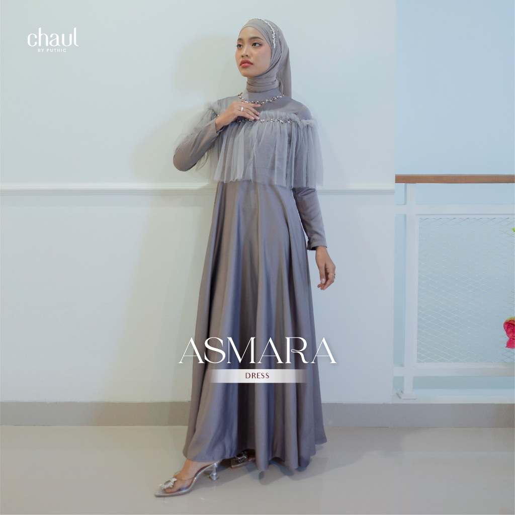 CHAUL BY PUTHIC - ASMARA DRESS - READY STOCK - GAUN PESTA - GAUN WISUDA GAUN LAMARAN GAUN HIJAB