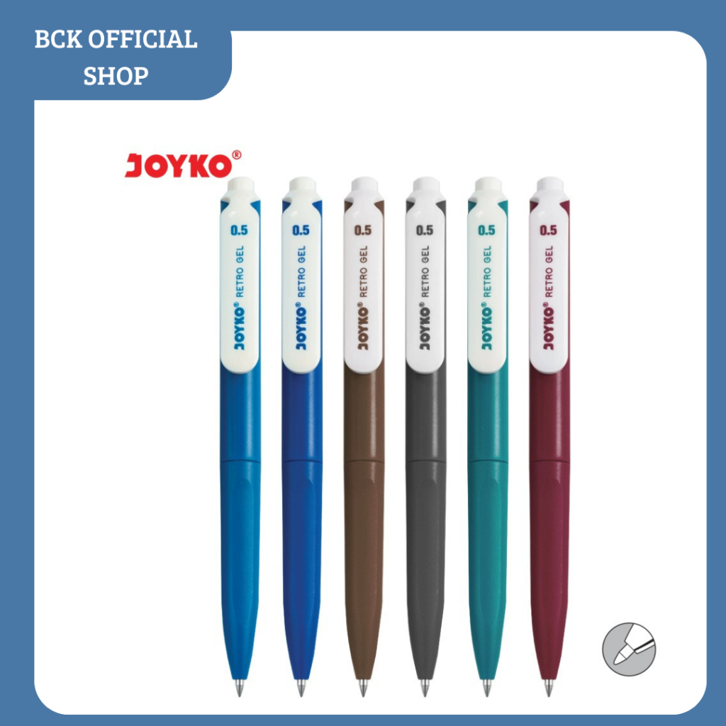 

Color Gel Pen Pena Jel Warna Joyko GPC-316 Retro Gel 6 Warna 0.5 mm (SET)