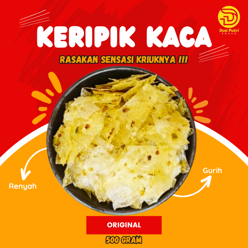 

Keripik Kaca Kirca Beledag Kripik Kripca Beling / Camilan Keripca Pakset Kiloan - Original 500gram