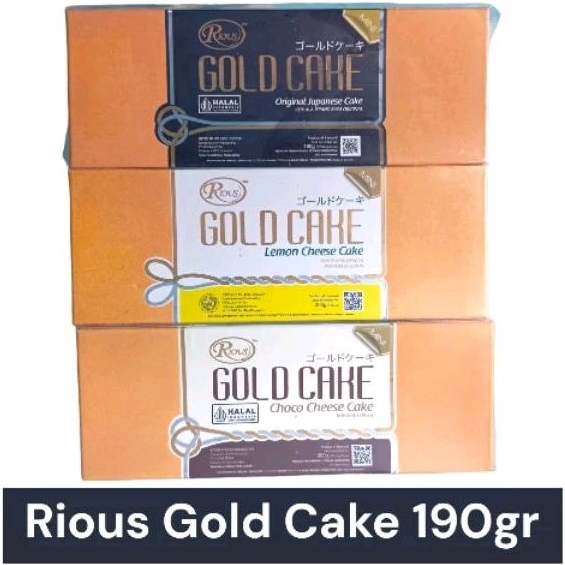 

rious gold cake 190 original | choco cheese | lemon cheese