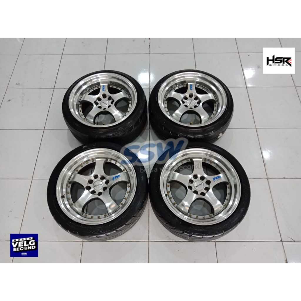 PELEK MOBIL JAZZ RS MOBILIO YARIS TRD MERK WORK MEISTER R17X7,5/9 BAN 205 45 R17