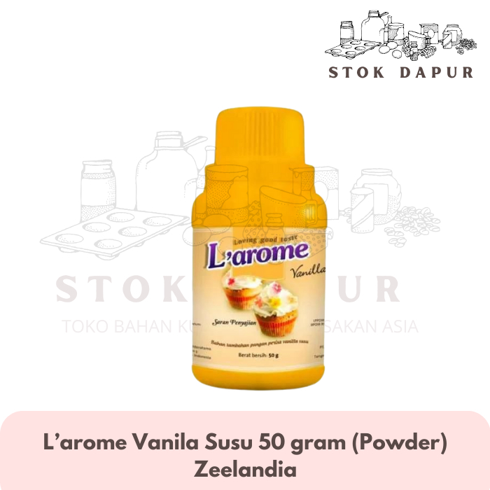 

L'arome Vanilla Susu 50gr – Larome Vanila Susu Perisa Powder 50 gr