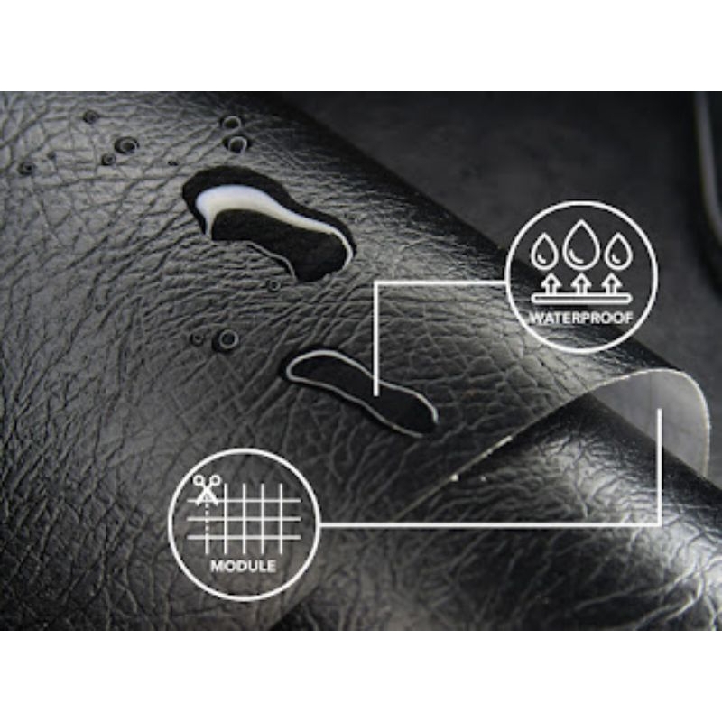 KERTASIVE PCV INTERIOR FILM - SVART LEATHER -KT L-844