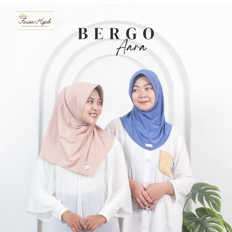 Finisa Hijab - Hijab Bergo Instan Aara Size S | Jersey Premium | Hijab Instan