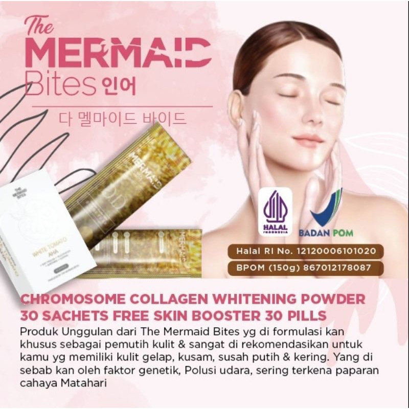 Korean Marine Collagen DD Chromosome 300grm (30 sachet) free 1 box AHA