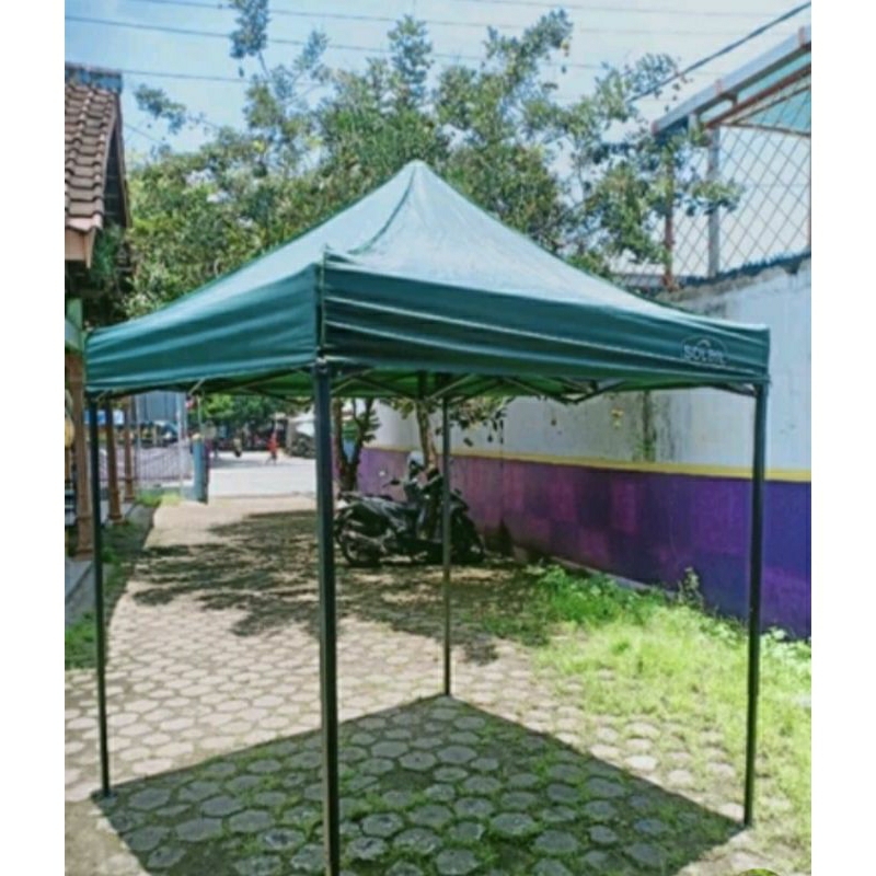 tenda lipat lengkap rangka + atap