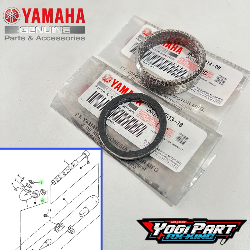 PAKING KNALPOT ASBES KNALPOT GASKET RXKING RX KING RXS ORIGINAL