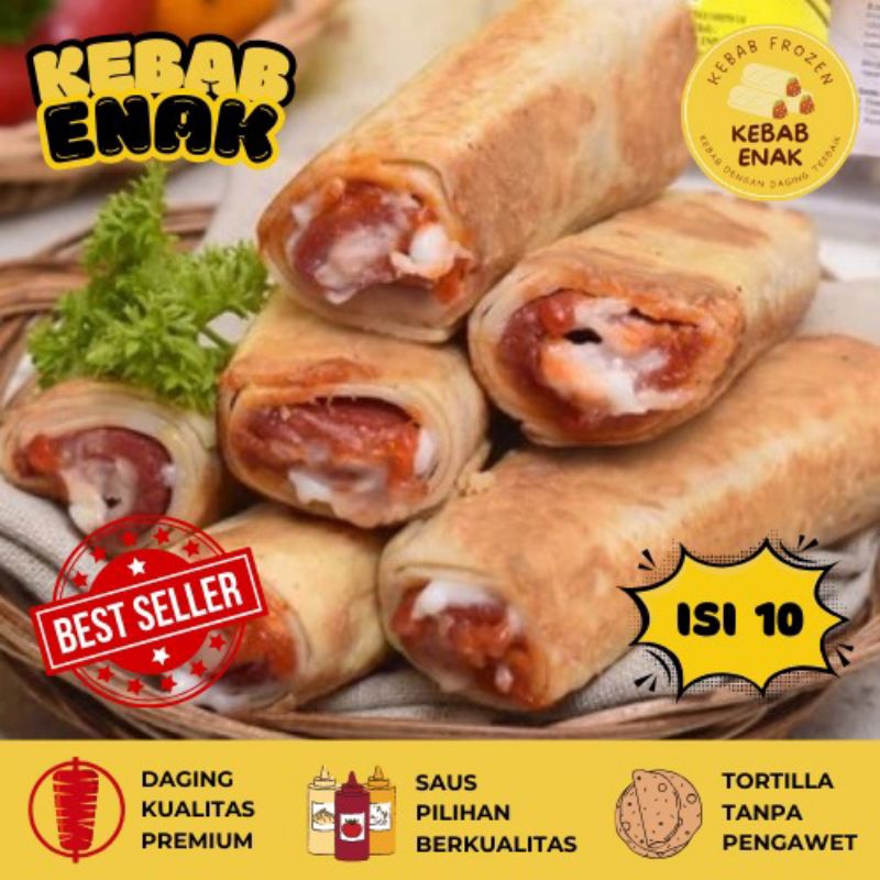 

KEBAB SPECIAL HEMAT ISI 9 GRATIS 1 KEBAB FROZEN KEBAB PREMIUM