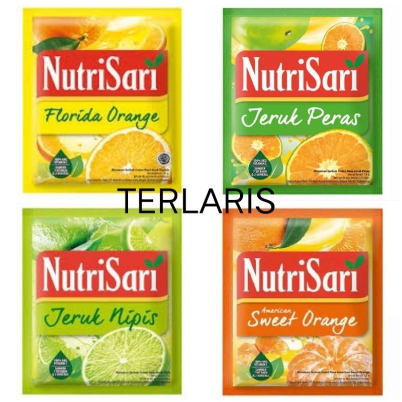 

NutriSari Jeruk Terlaris SACHET 11gr florida orange jeruk peras sweet orange jeruk nipis