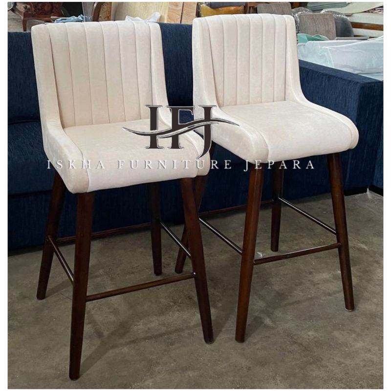 KURSI BAR KAYU JATI_KURSI CAFFE BUSA_KURSI BAR MODERN