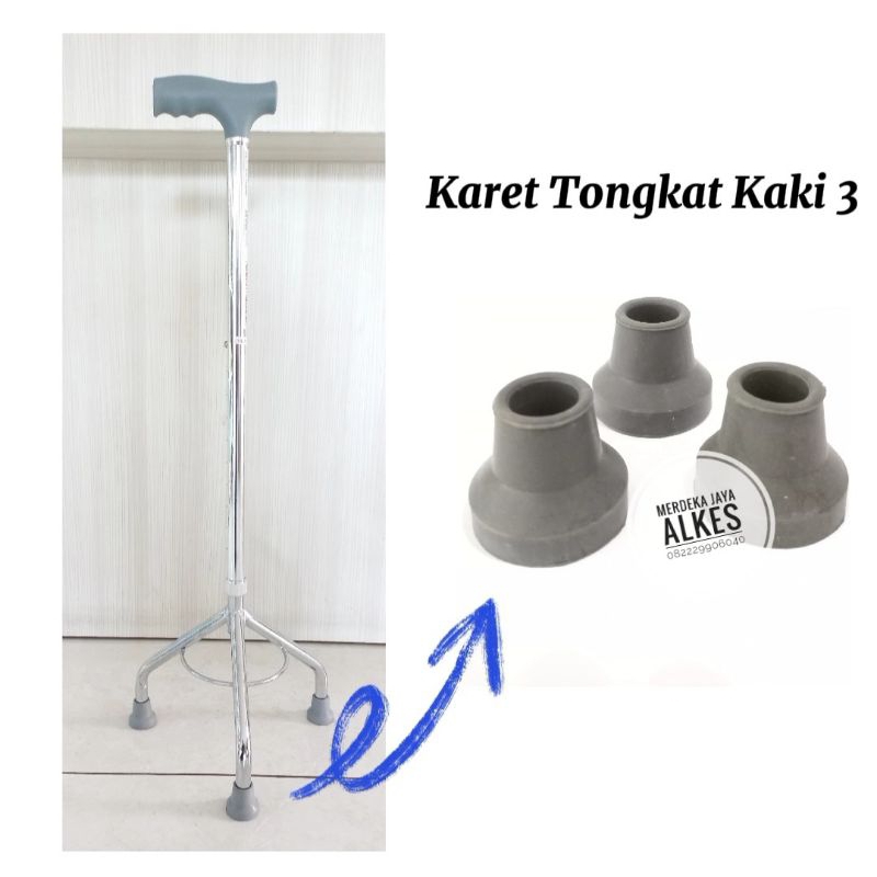 Karet tongkat kaki 3 / tongkat kaki 4