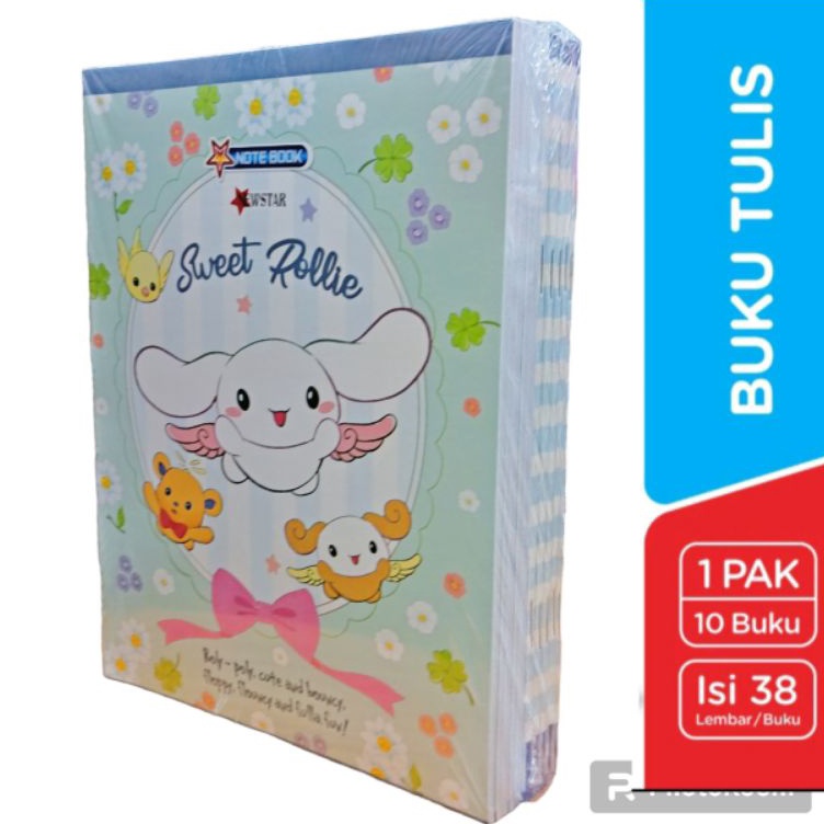 

KODE L1J2 Buku tulis karakter KUROMIE CINNAMOROL 38 lembar 1 buku