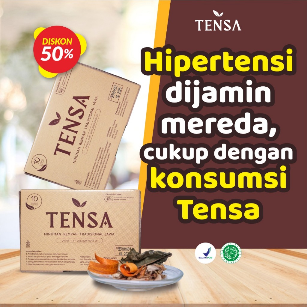

TENSA Minuman Rempah Obat Hipertensi Darah Tinggi Kolesterol Ampuh