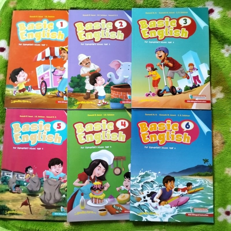 ORIGINAL BUKU BAHASA INGGRIS BASIC ENGLISH KELAS 1 2 3 4 5 6 SD KURIKULUM MERDEKA