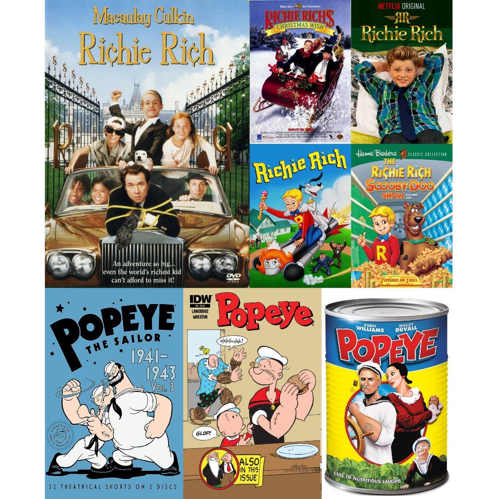 Popeye Richie Rich & Garfield