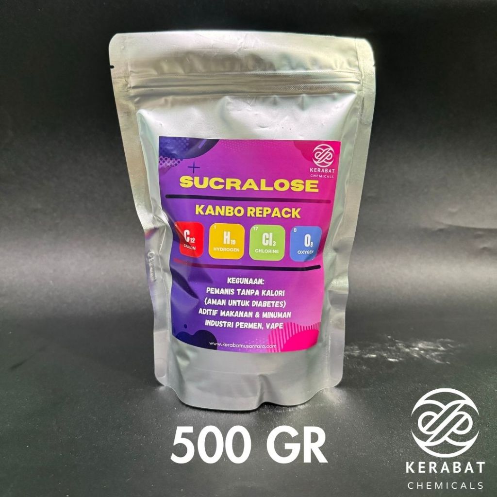 

500 Gram Sukralosa Bubuk Kanbo Sucralose Repack Pengganti Gula