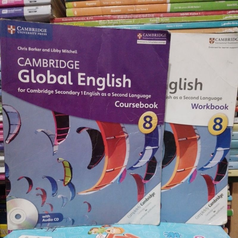 BUKU CAMBRIDGE GLOBAL ENGLISH 8 COURSEBOOK WORKBOOK
