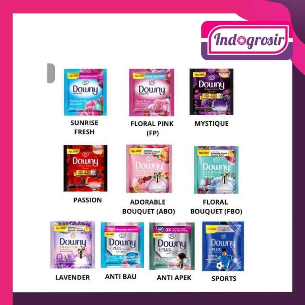 DOWNY SACHET 10ML / DOWNY RENTENG 500 / PEWANGI PAKAIAN/PROMO