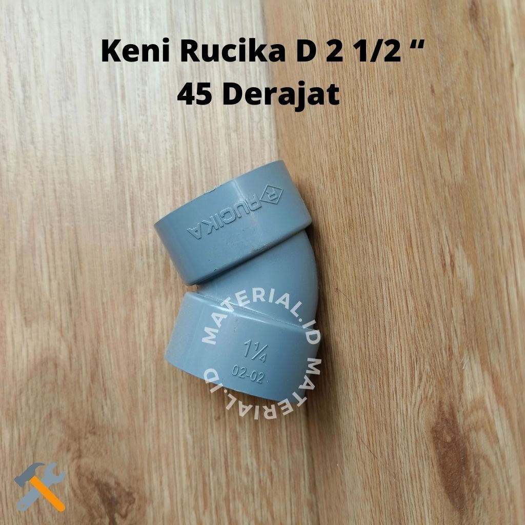 Knee 2 1/2 inch / Elbow / Keni 2 1/2 inch RUCIKA (D) Sok Belok Belokkan Pipa Kni Sambungan Pipa 45 D