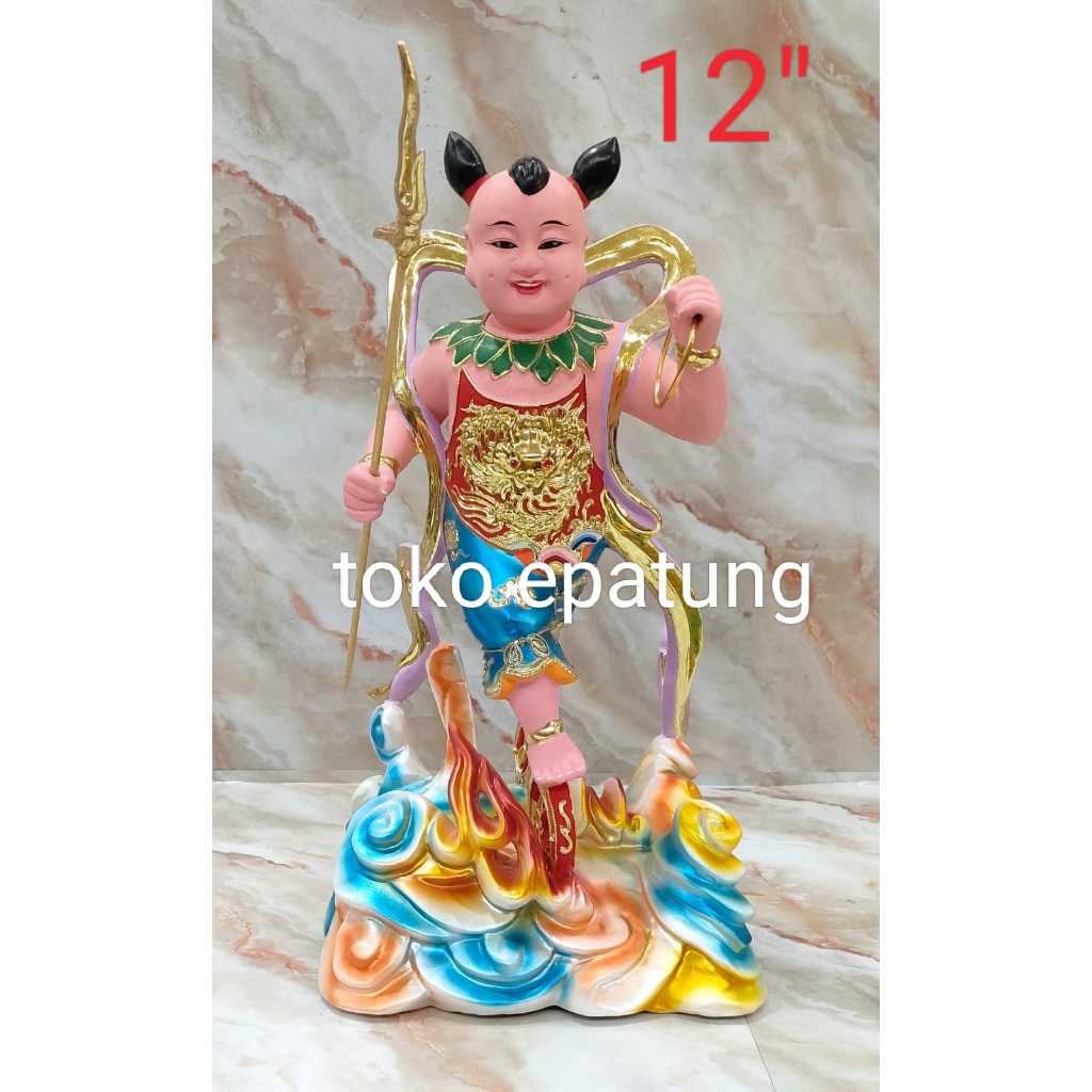 patung Dewa nacha / naca / locia / NACA - Kayu -12 inch - s2