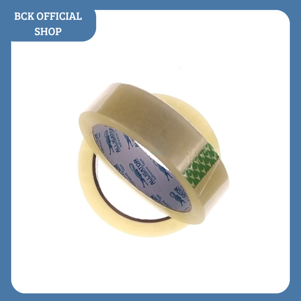 

Stationary Tape 24mm X 72 yard Lakban Bening Alligator (PCS)