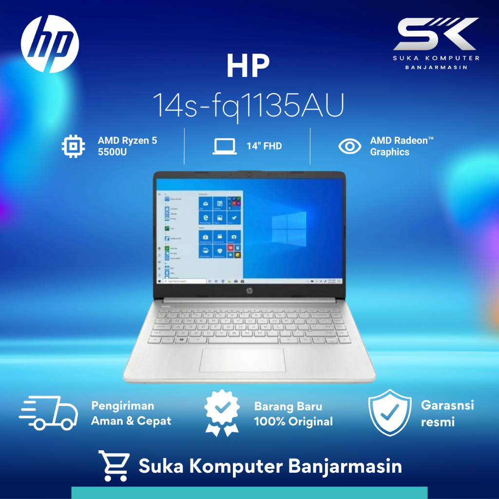 HP 14s-fq1135AU /AMD Ryzen 5-5500U/8GB/512GB SSD/W11+OHS