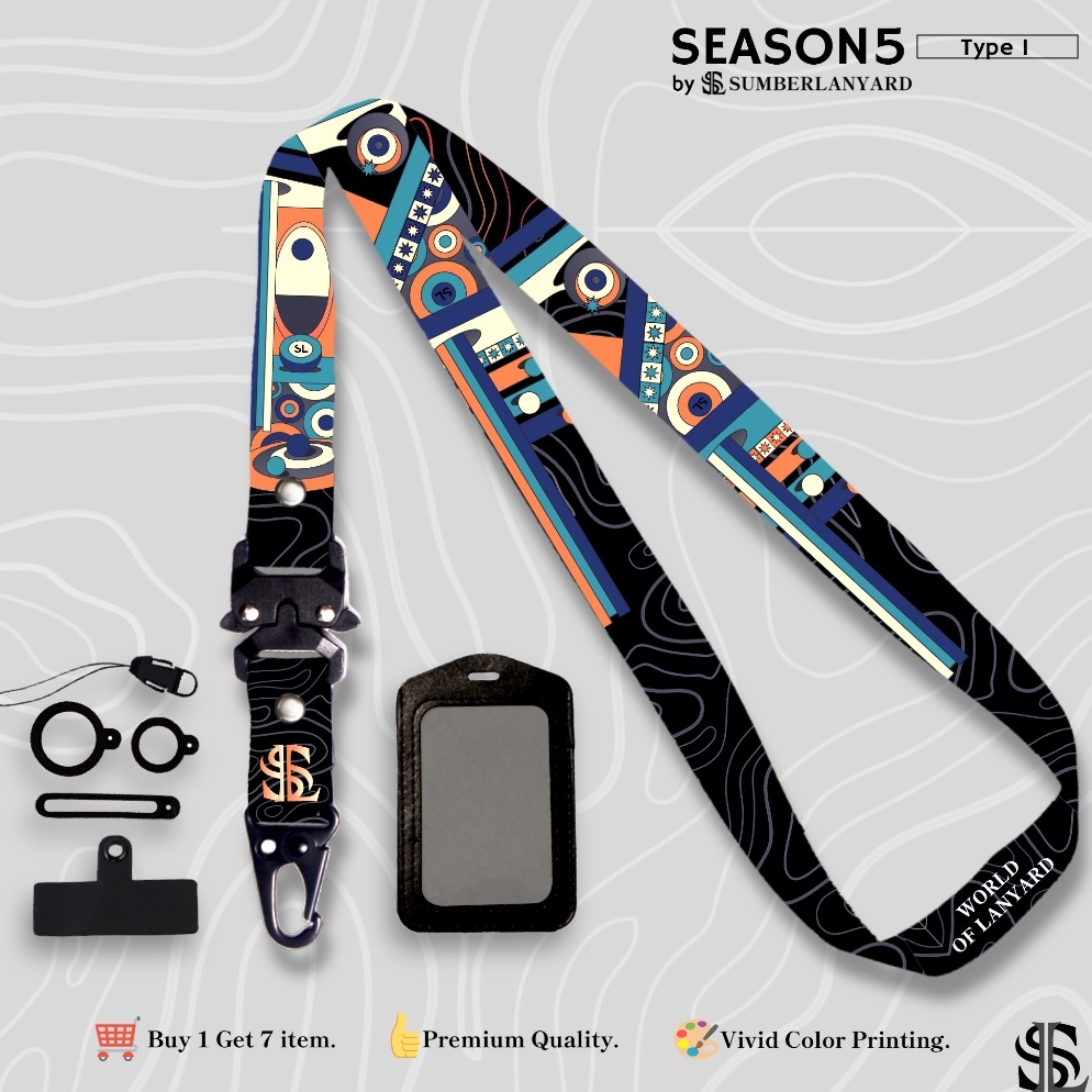 

Sumberlanyardid Lanyard Id Card Printing 2cm Pallete Series Pallete V5 KODE N5I4
