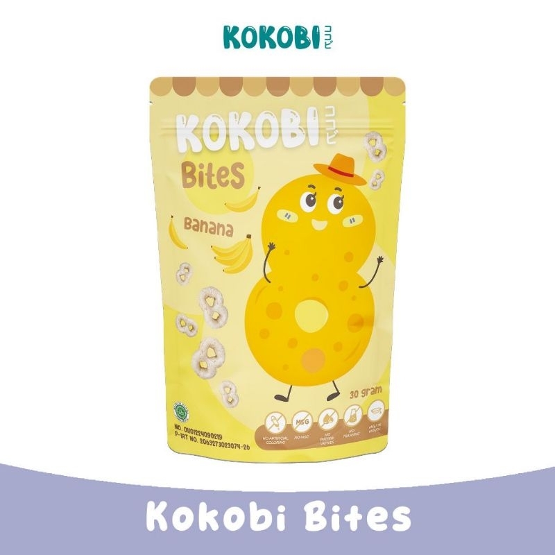 KOKOBI BITES BANANA - CEMILAN ANAK NON MSG - SNACK SEHAT ANAK - KOKOBI MEDAN