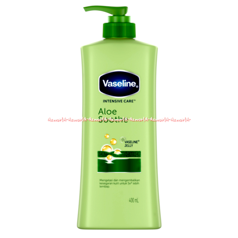 Vaseline 400ml Intensive Aloe Soothie Vaselin Jelly Dropet Hand body Vaseline Hijau Handboy Faseline
