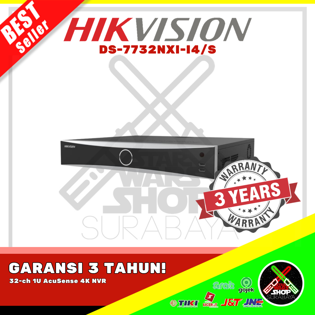 DS-7732NXI-I4/S - NVR HIKVISION  32CH ACUSENSE