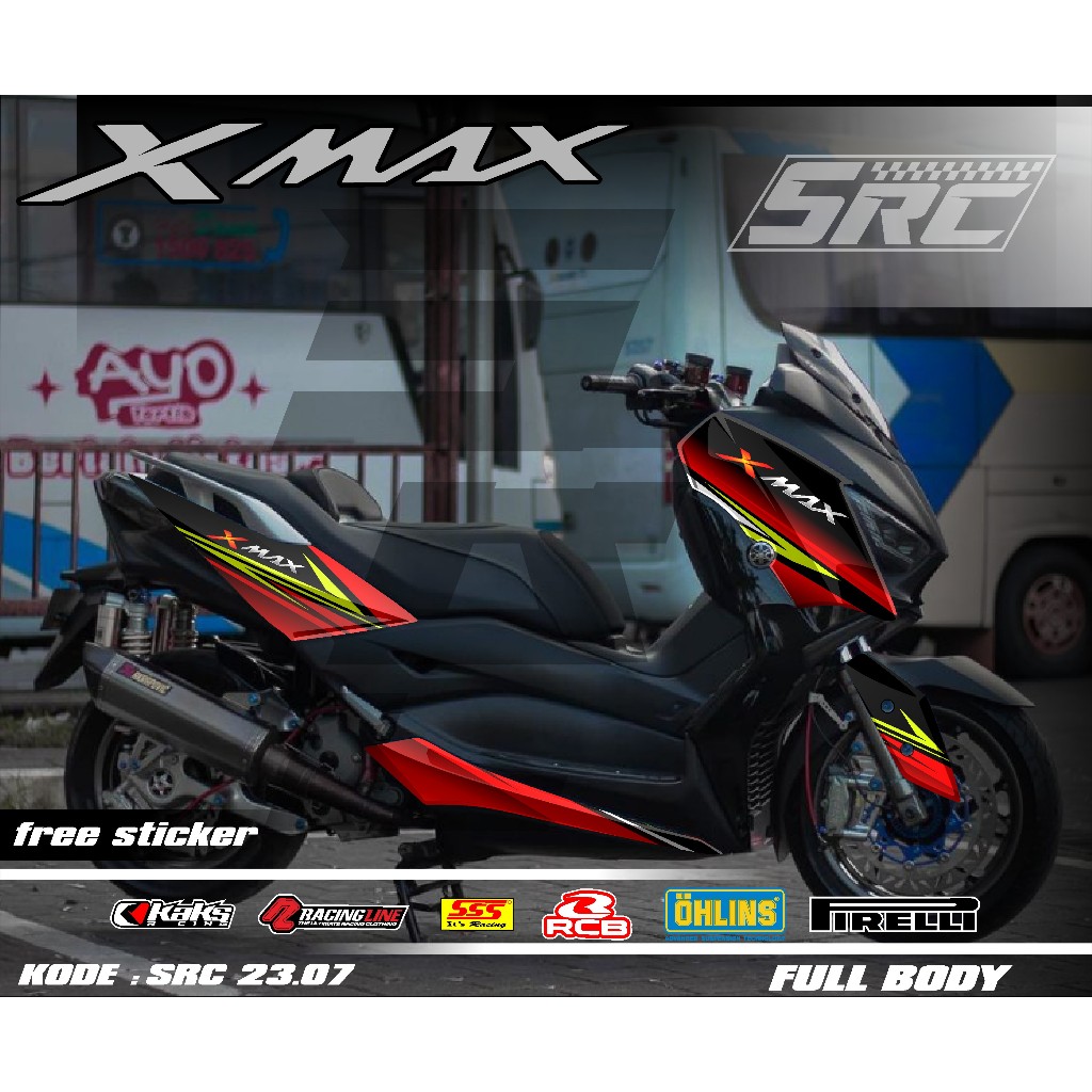 COD Decal Sticker Full Body XMAX Lama Gambar grafis Sticker Decal XMAX Racing Sticker Decal Full Bod
