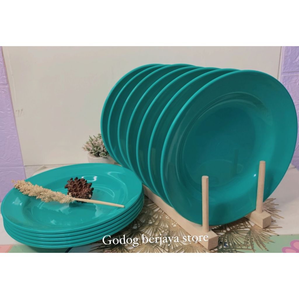 PROMO 1 LUSIN /12 PCS PIRING MAKAN CANTIK MELAMIN / PIRING MAKAN MELAMIN / PIRING MAKAN BISA COD