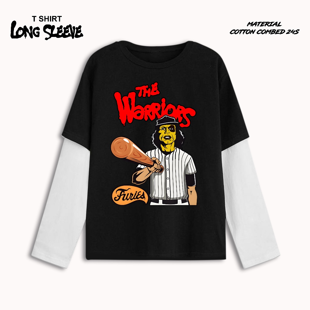 DRAGON CLOTHING / Kaos Lengan Panjang Double Layer FURIES / T shirt Long Sleve