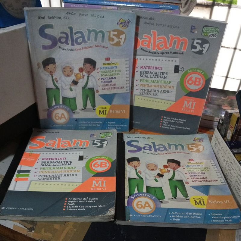 BUKU SALAM UNTUK MI KELAS VI/6 SEMESTER 6A&6B PENERBIT ERLANGGA