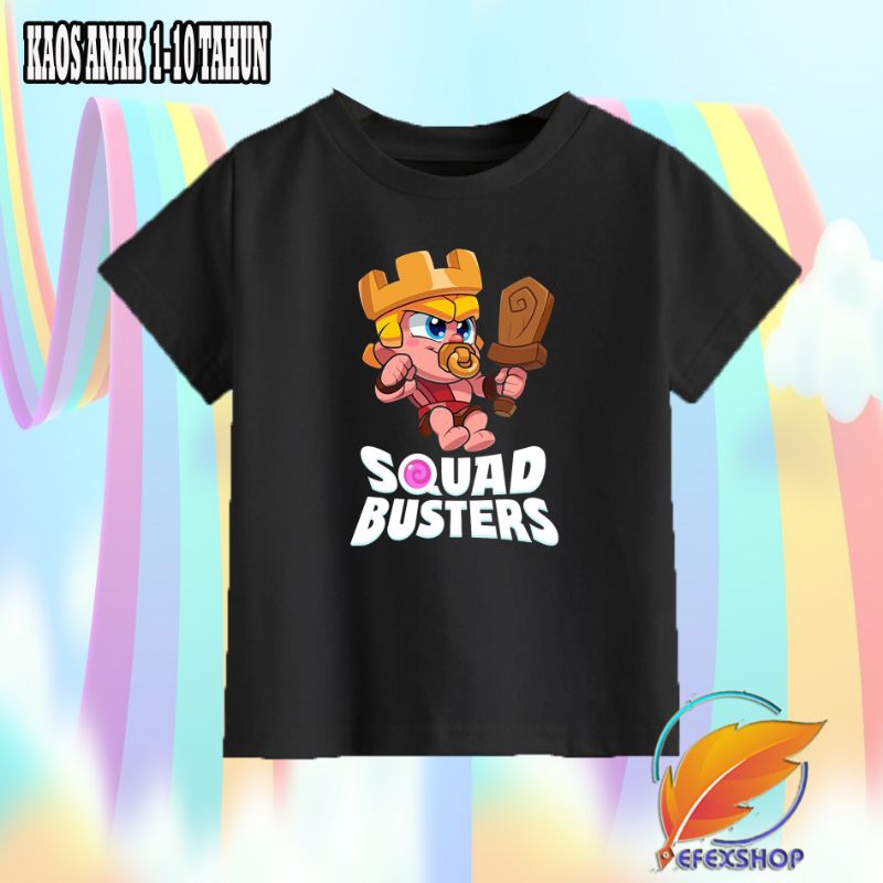 BAJU KAOS ANAK SQUAD BUSTERS GAME KAOS ANAK SQUAD BUSTERS