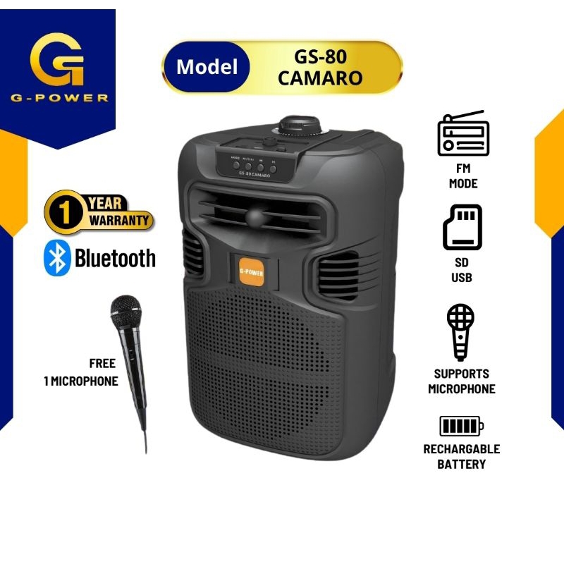 SPEAKER GPOWER GS-80 OPTIMUS CAMARO SUPER BIG BASS