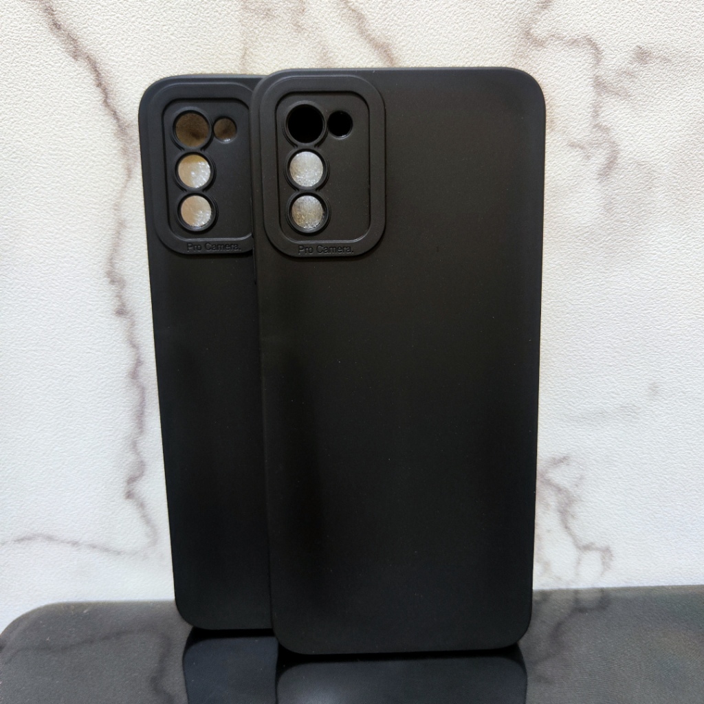Black matte softcase hitam Samsung A03, Samsung A03 Core, Samsung A03s silikon case lentur lembut